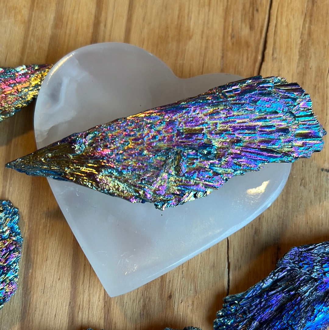 Raw Rainbow Kyanite Meditation Stones