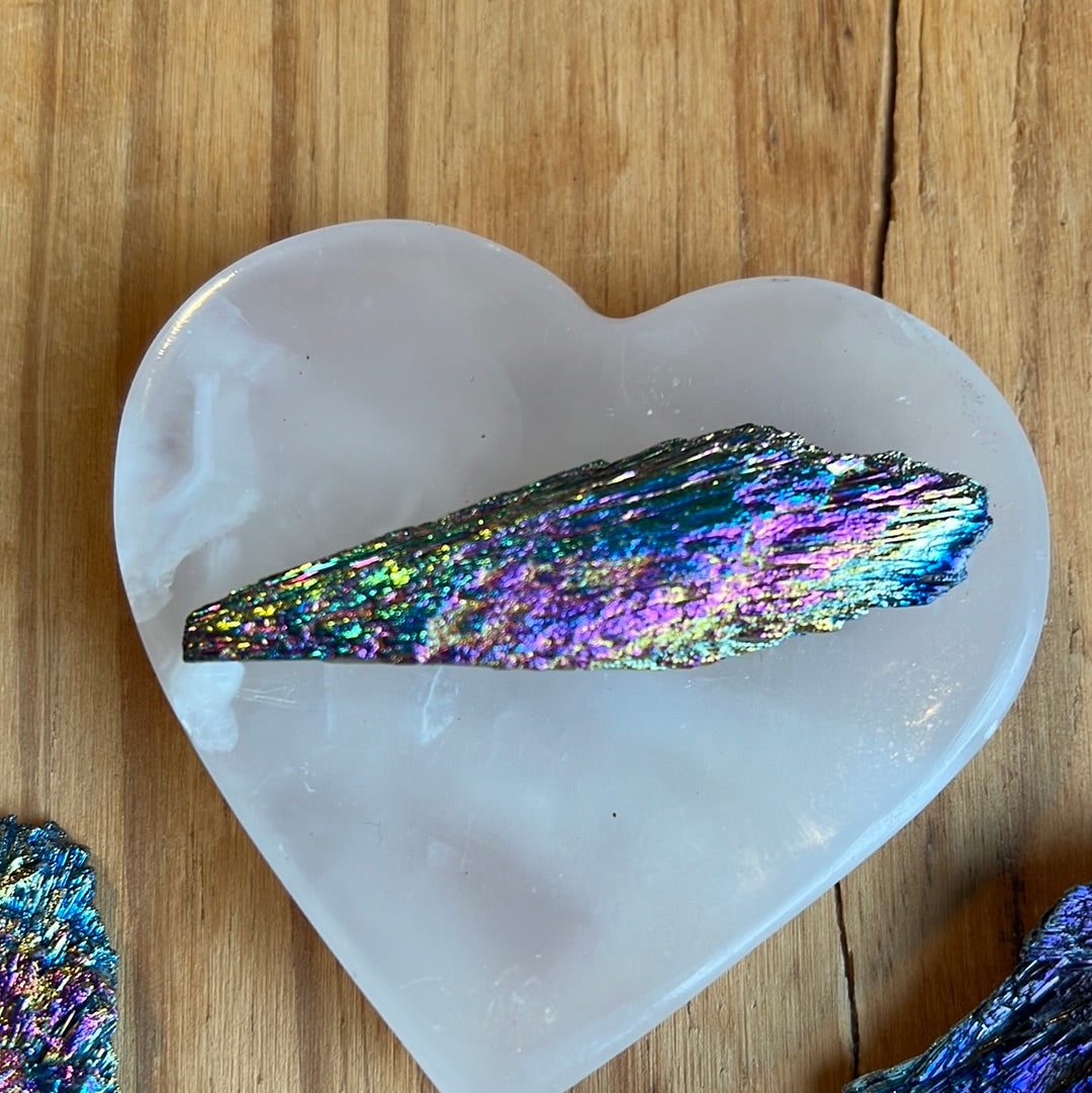 Raw Rainbow Kyanite Meditation Stones