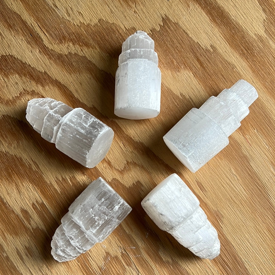 Selenite Mini Meditation Towers