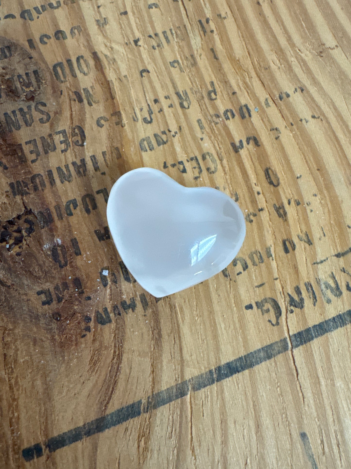 Clear Quartz Heart Meditation Stone