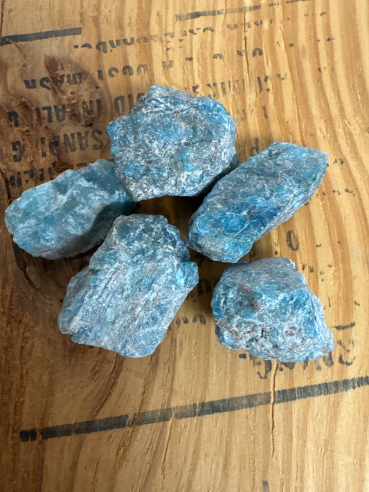 Blue Apatite Meditation Stone