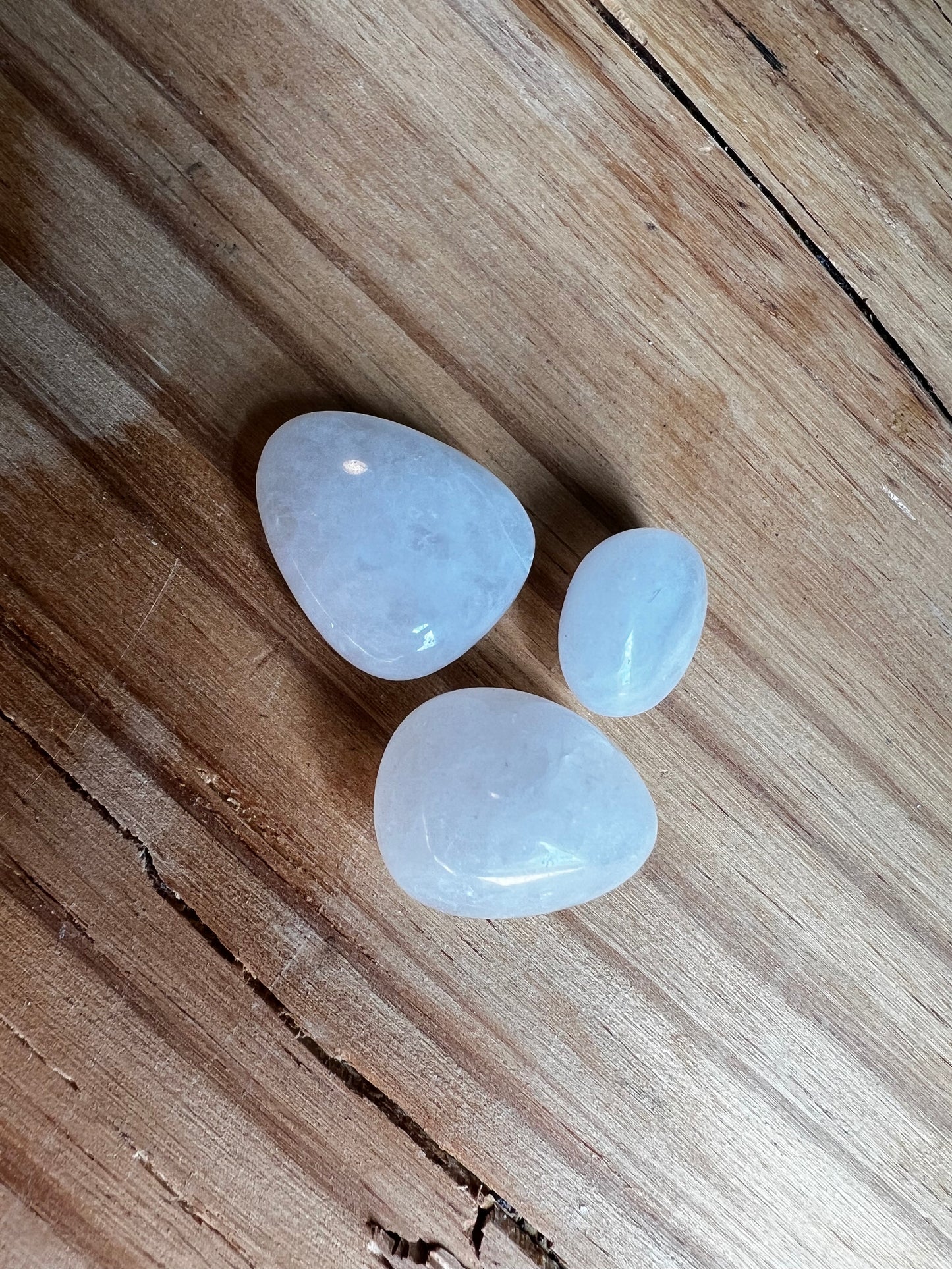 White Agate Meditation Stone